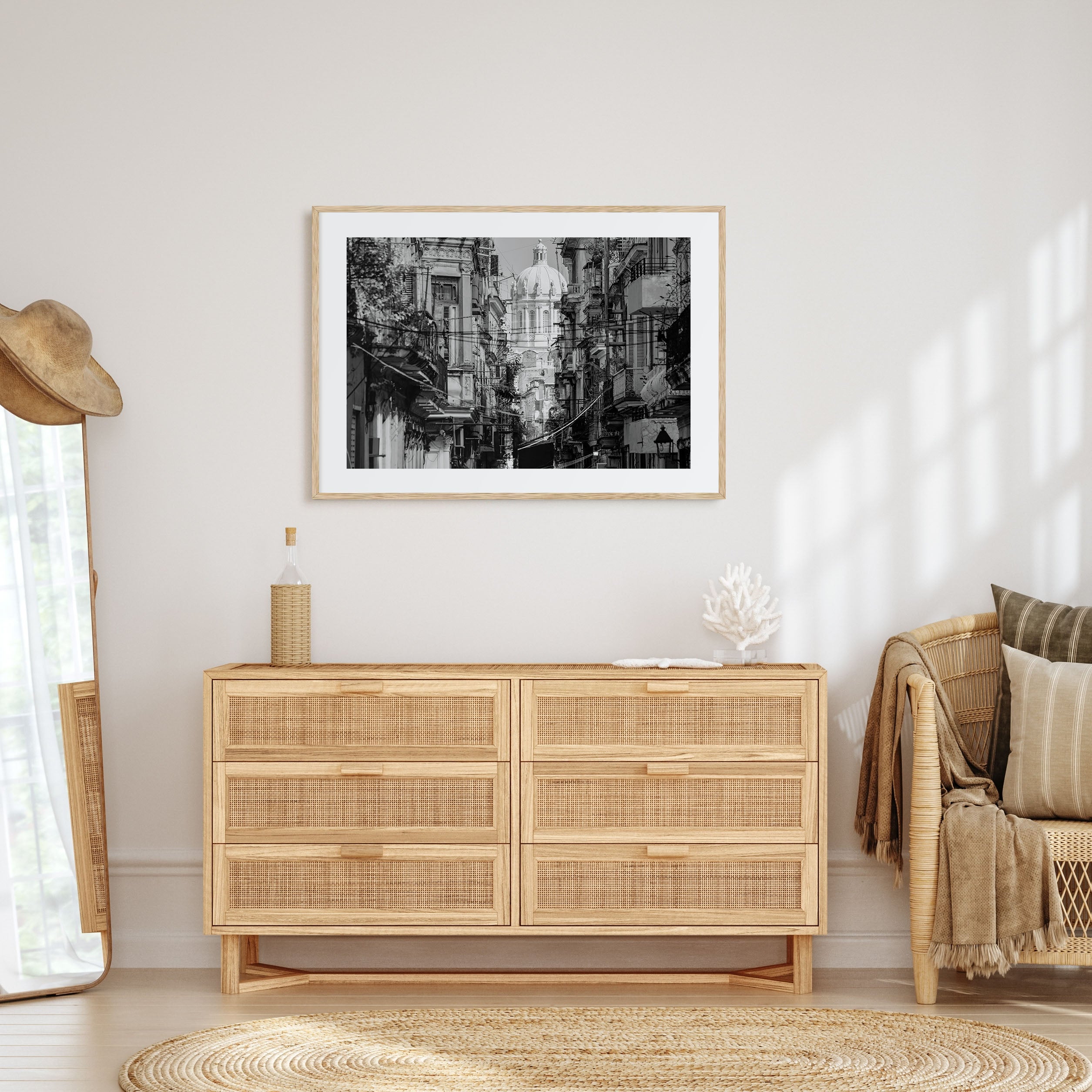 Havana Landscape B&W Poster