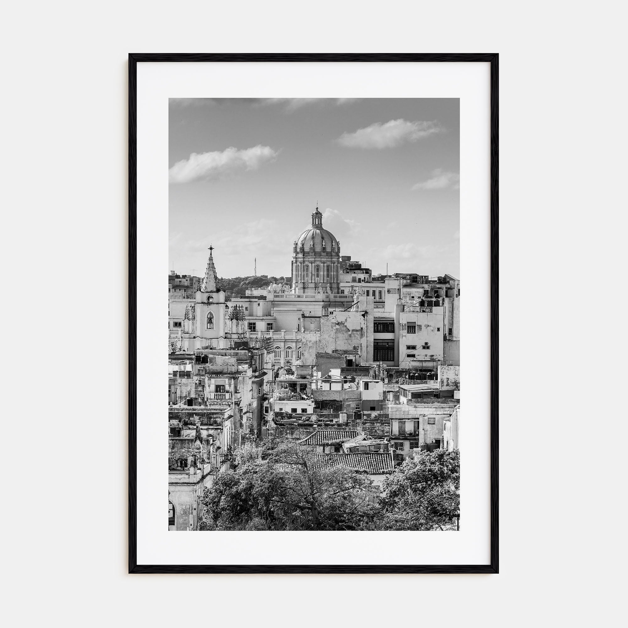 Havana Photo B&W Poster