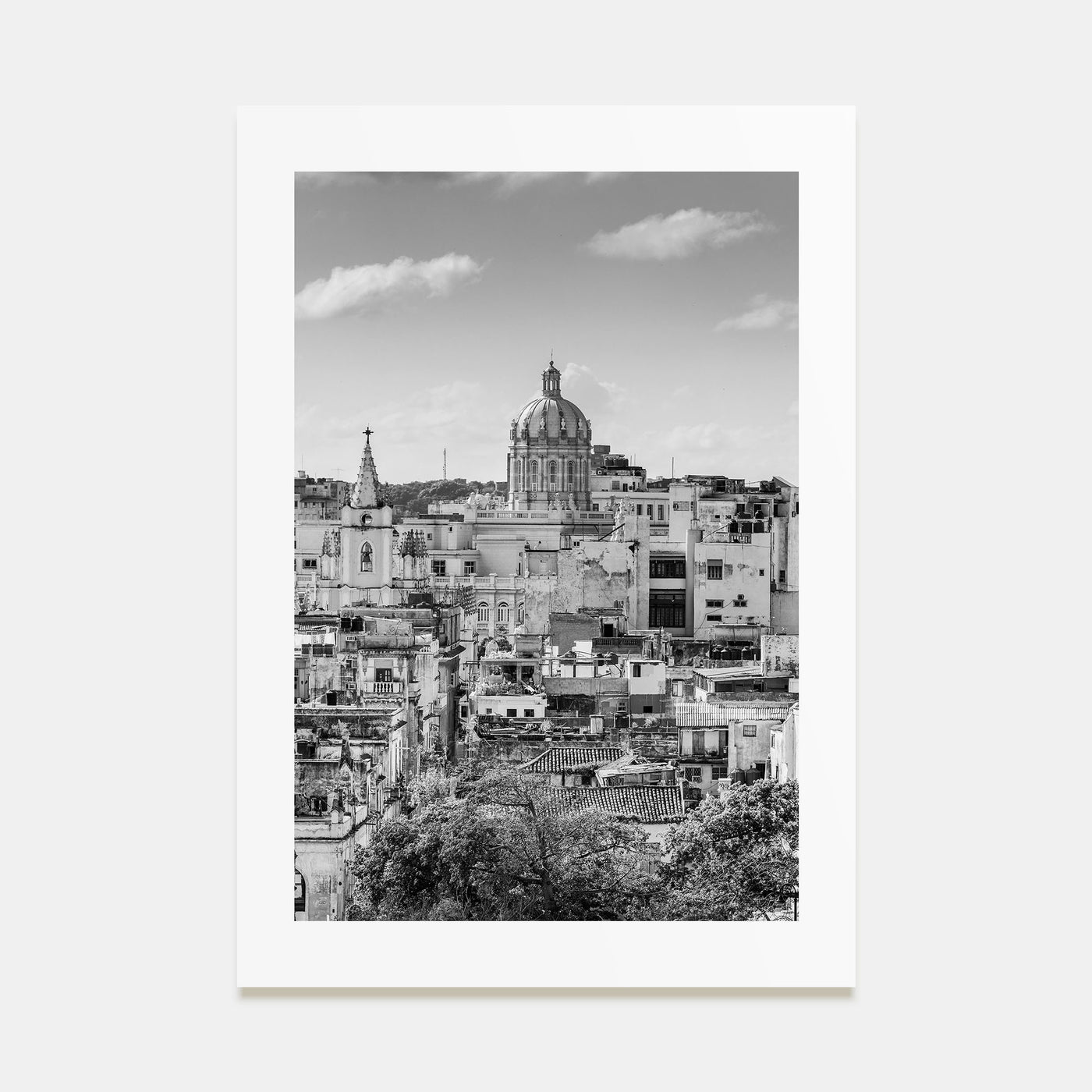 Havana Photo B&W Poster