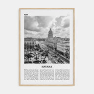 Havana Travel B&W No 1 Poster