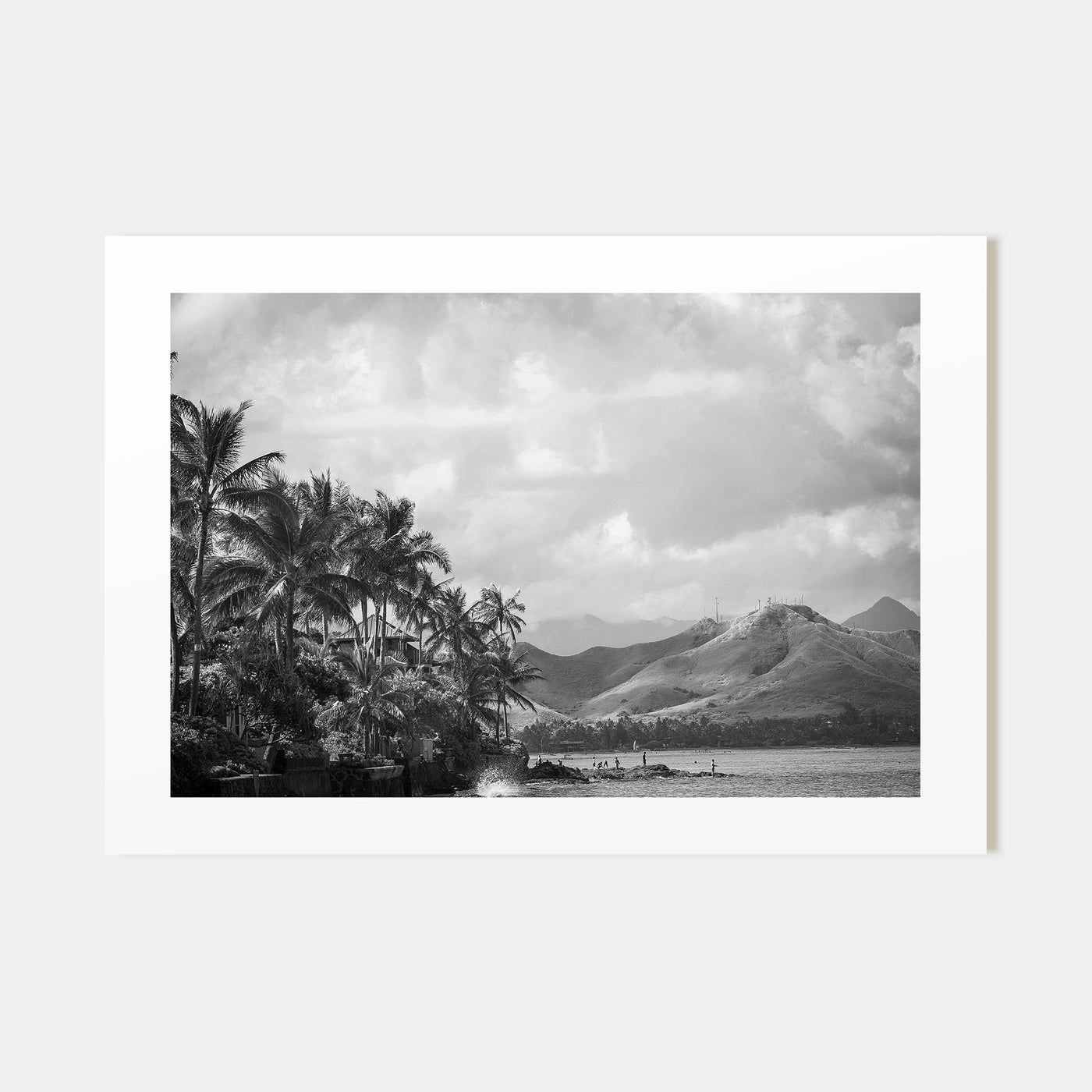 Hawaii Landscape B&W No 1 Poster