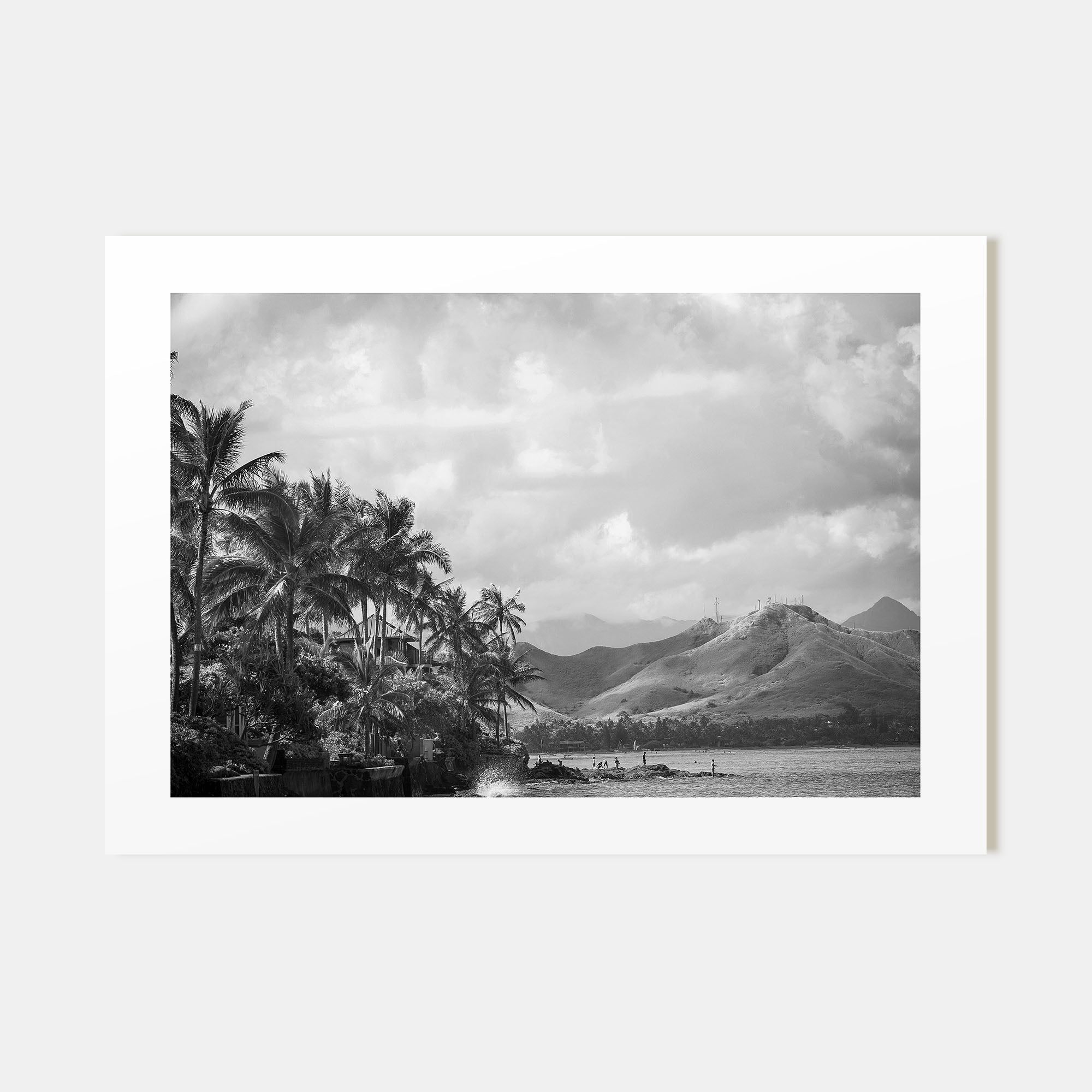 Hawaii Landscape B&W No 1 Poster