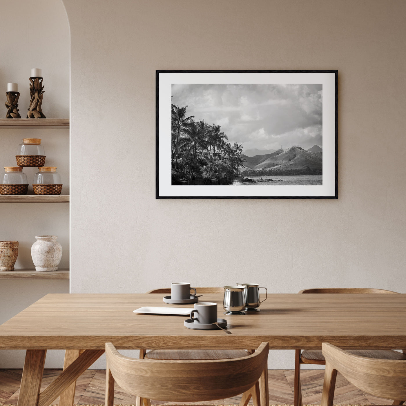 Hawaii Landscape B&W No 1 Poster
