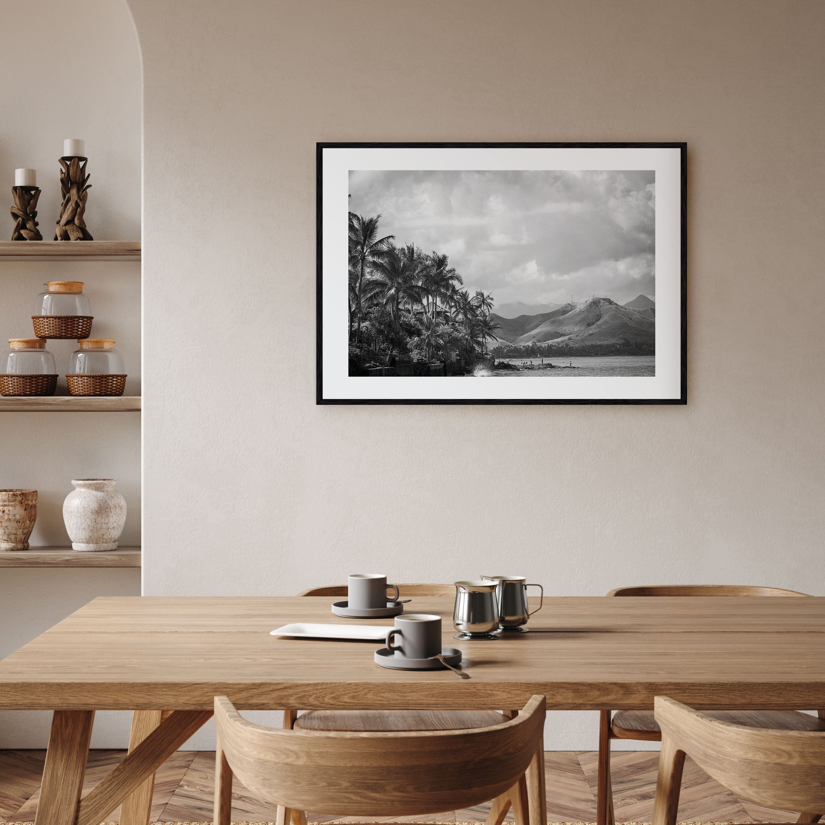 Hawaii Landscape B&W No 1 Poster