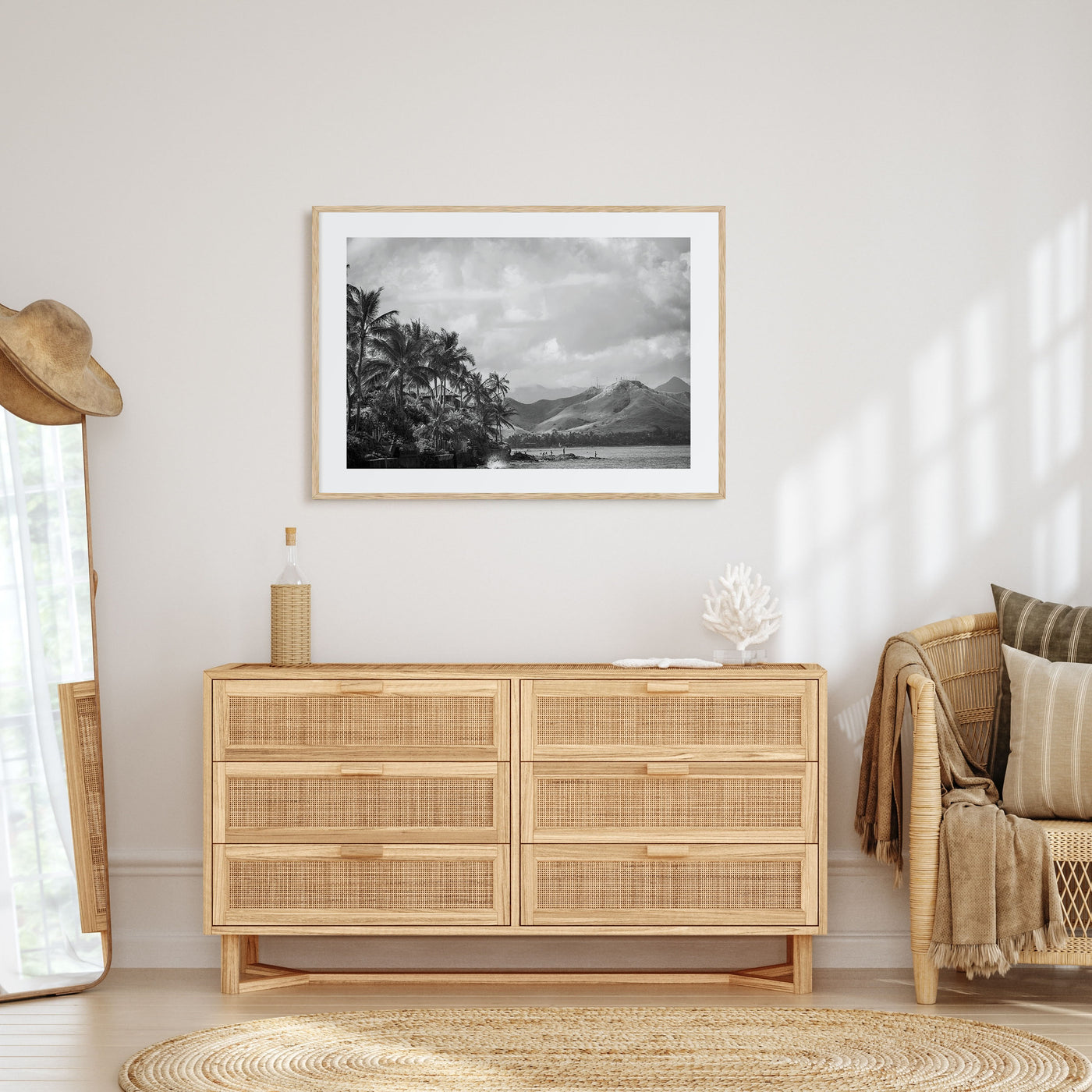 Hawaii Landscape B&W No 1 Poster