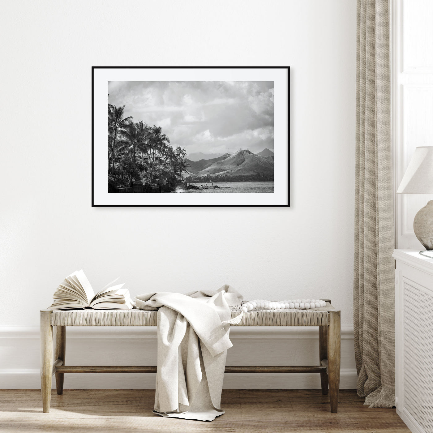 Hawaii Landscape B&W No 1 Poster