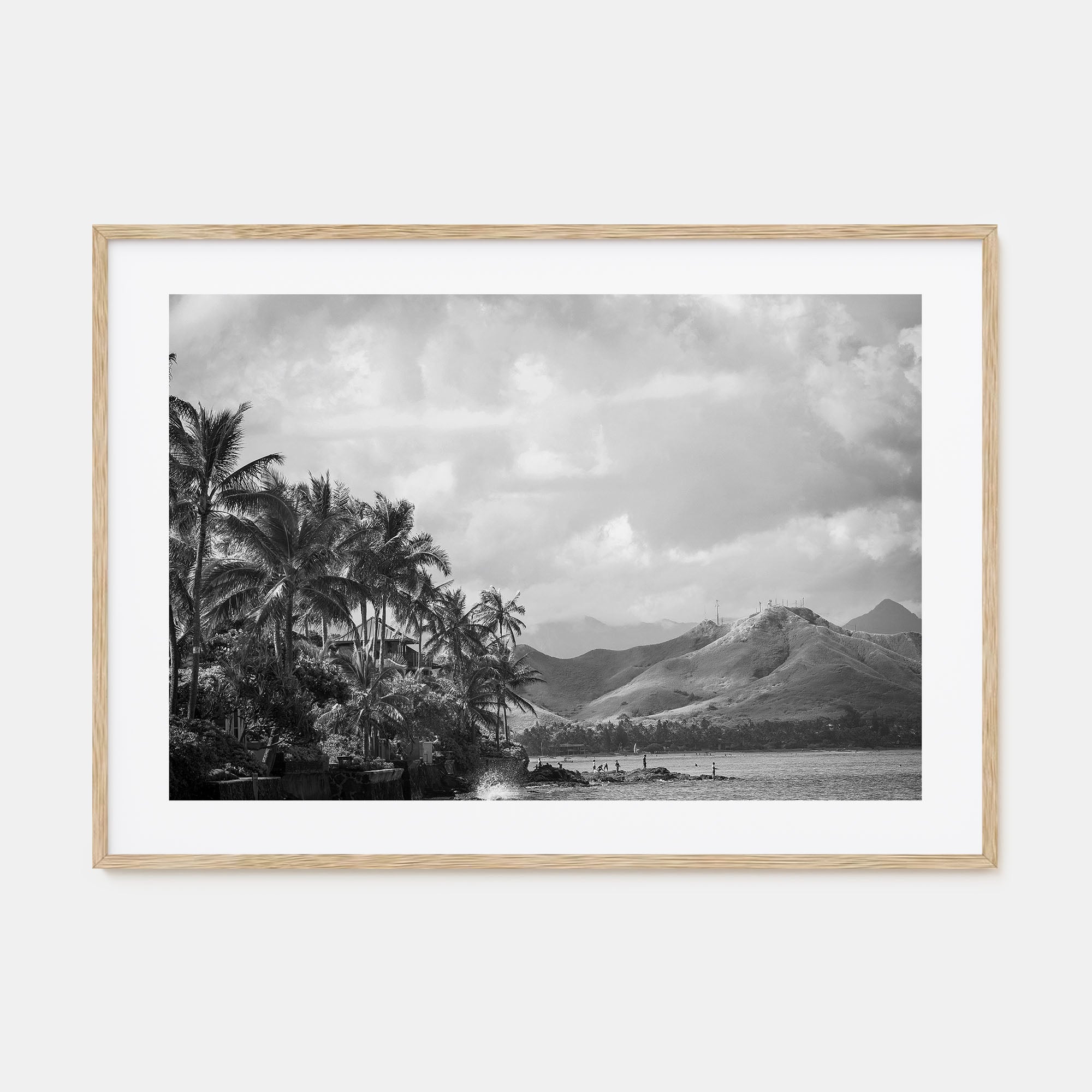 Hawaii Landscape B&W No 1 Poster