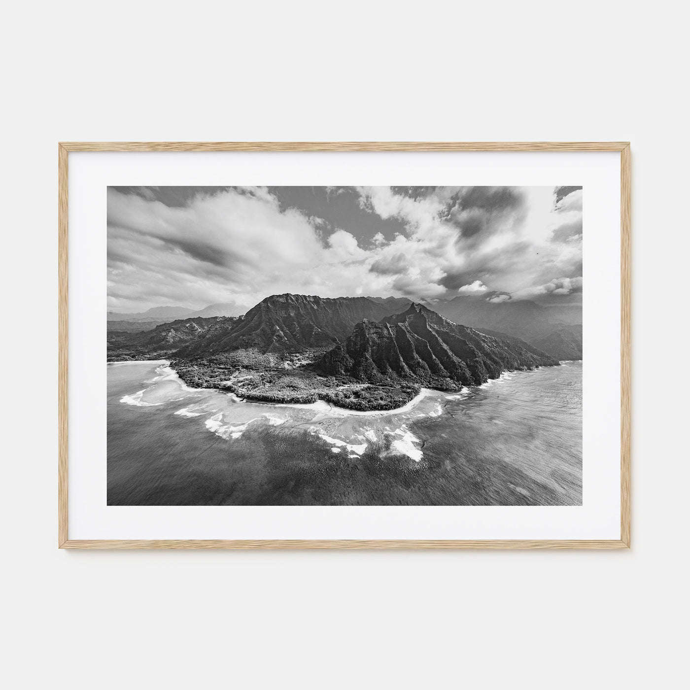 Hawaii Landscape B&W No 2 Poster