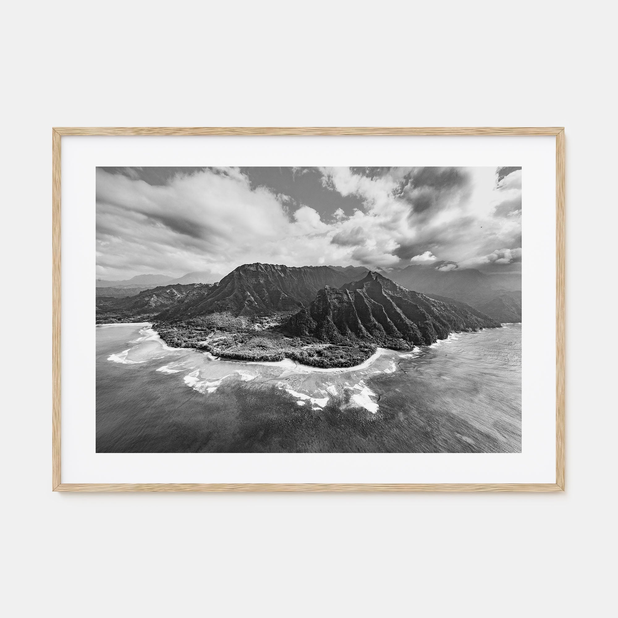 Hawaii Landscape B&W No 2 Poster
