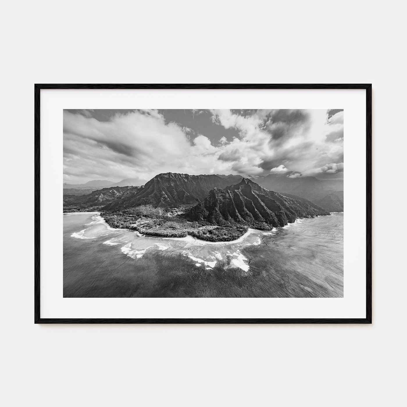 Hawaii Landscape B&W No 2 Poster