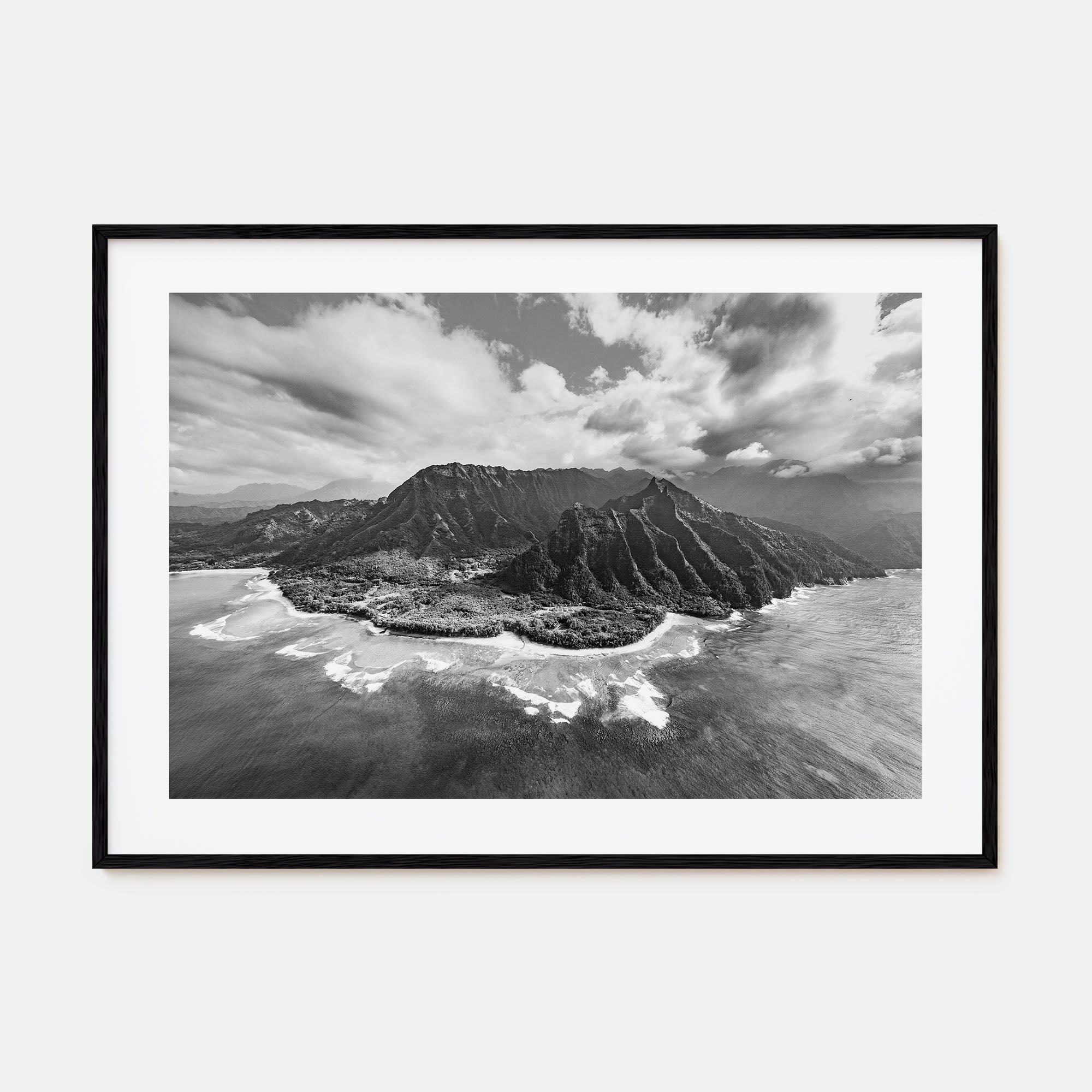 Hawaii Landscape B&W No 2 Poster