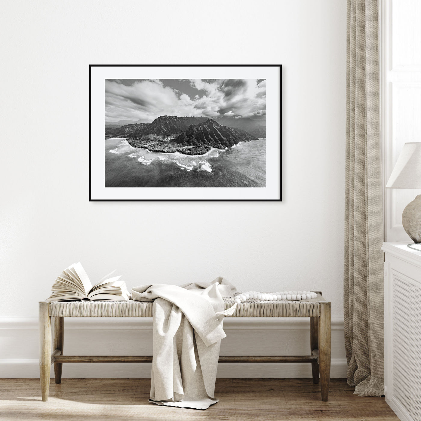 Hawaii Landscape B&W No 2 Poster