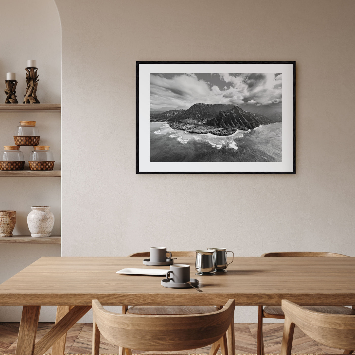 Hawaii Landscape B&W No 2 Poster
