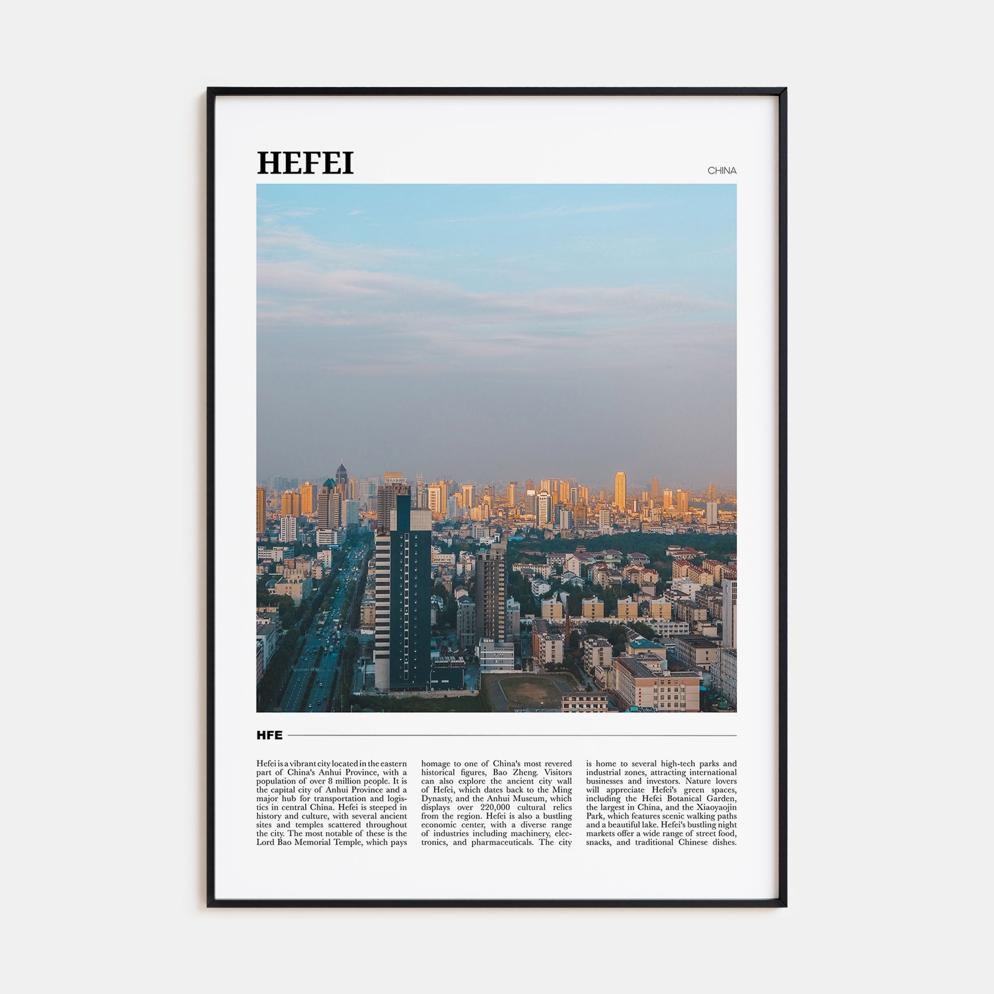 Hefei Travel Color Poster