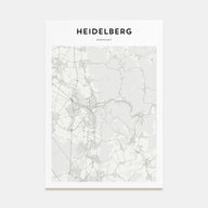 Heidelberg Map Portrait Poster