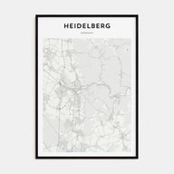 Heidelberg Map Portrait Poster