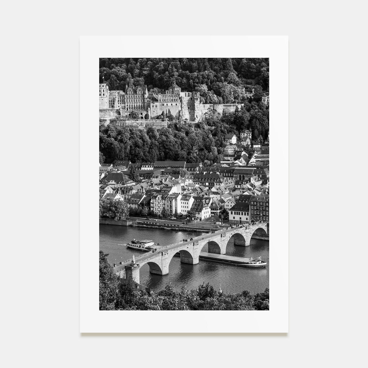 Heidelberg Photo B&W Poster