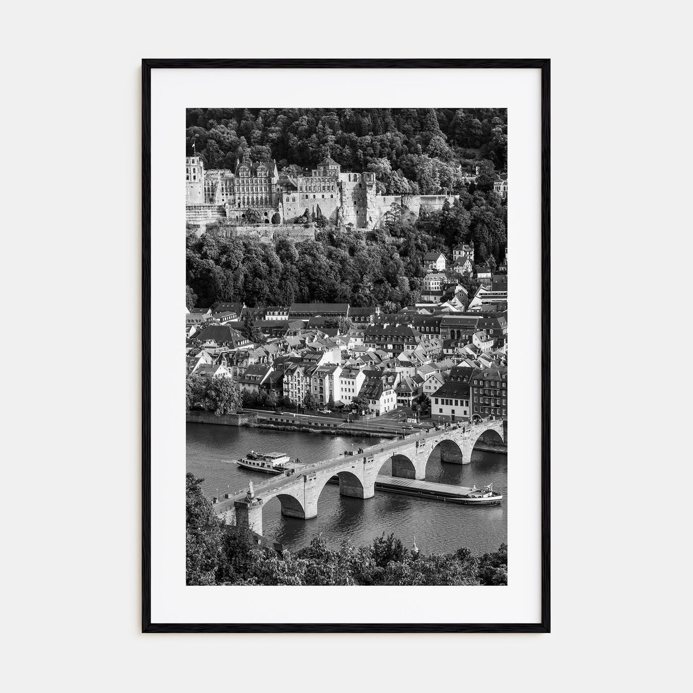 Heidelberg Photo B&W Poster
