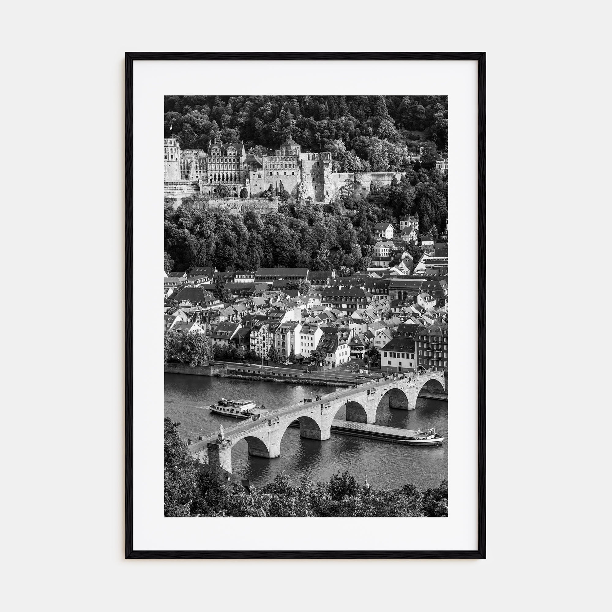 Heidelberg Photo B&W Poster