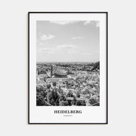 Heidelberg Portrait B&W Poster