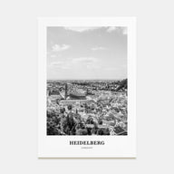Heidelberg Portrait B&W Poster