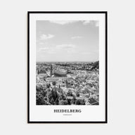 Heidelberg Portrait B&W Poster