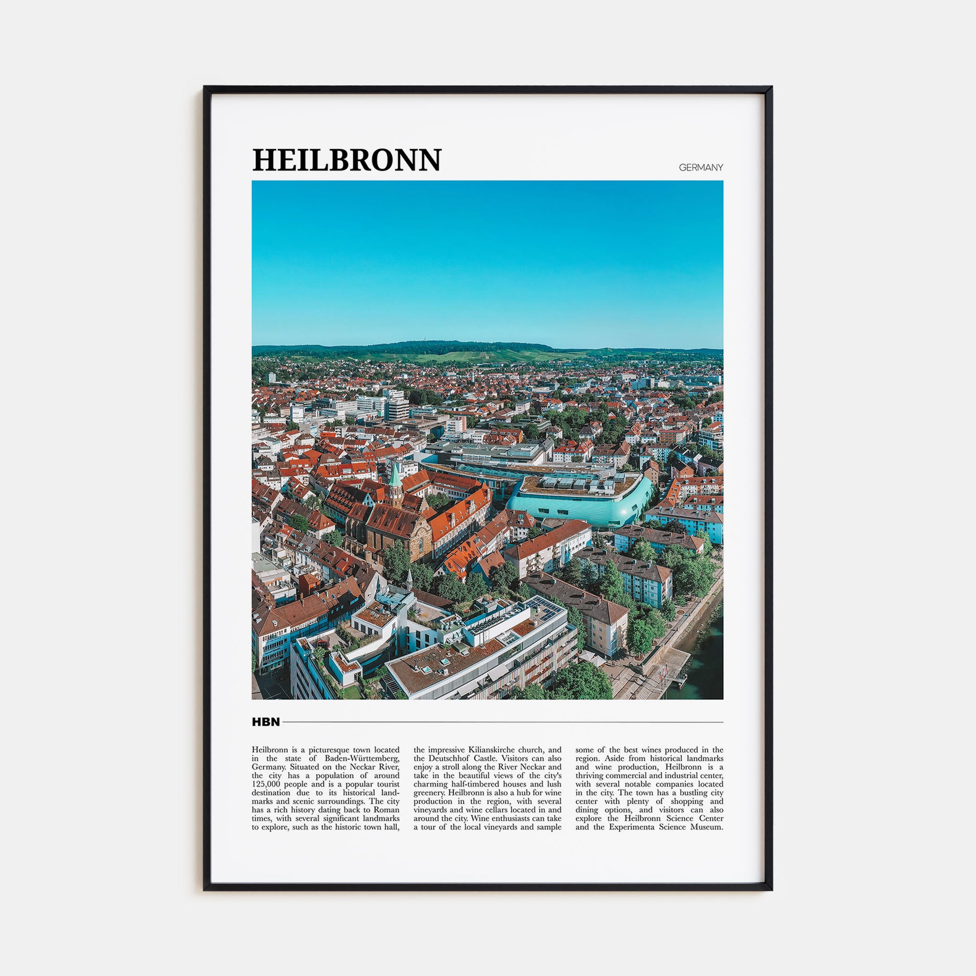 Heilbronn Travel Color Poster