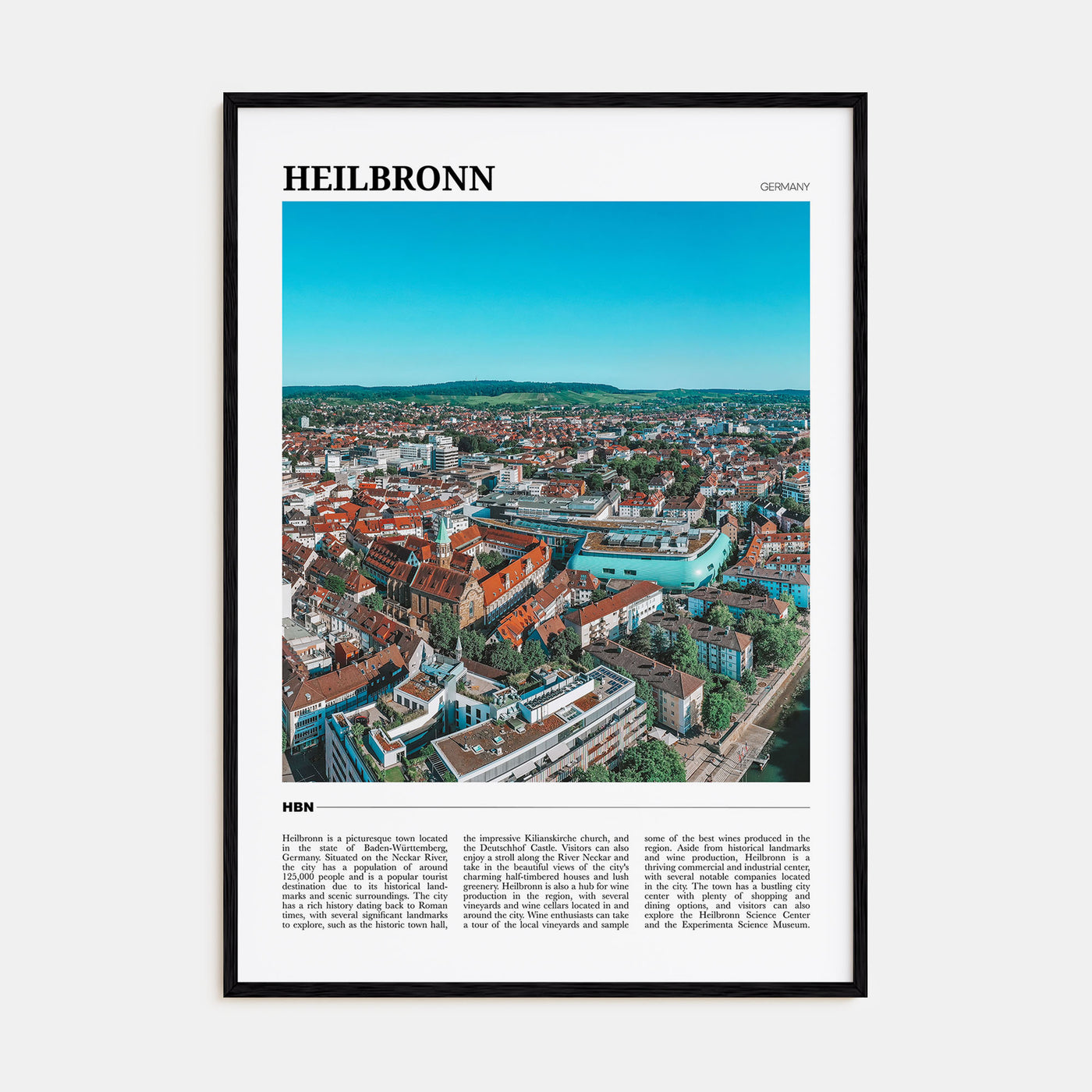 Heilbronn Travel Color Poster