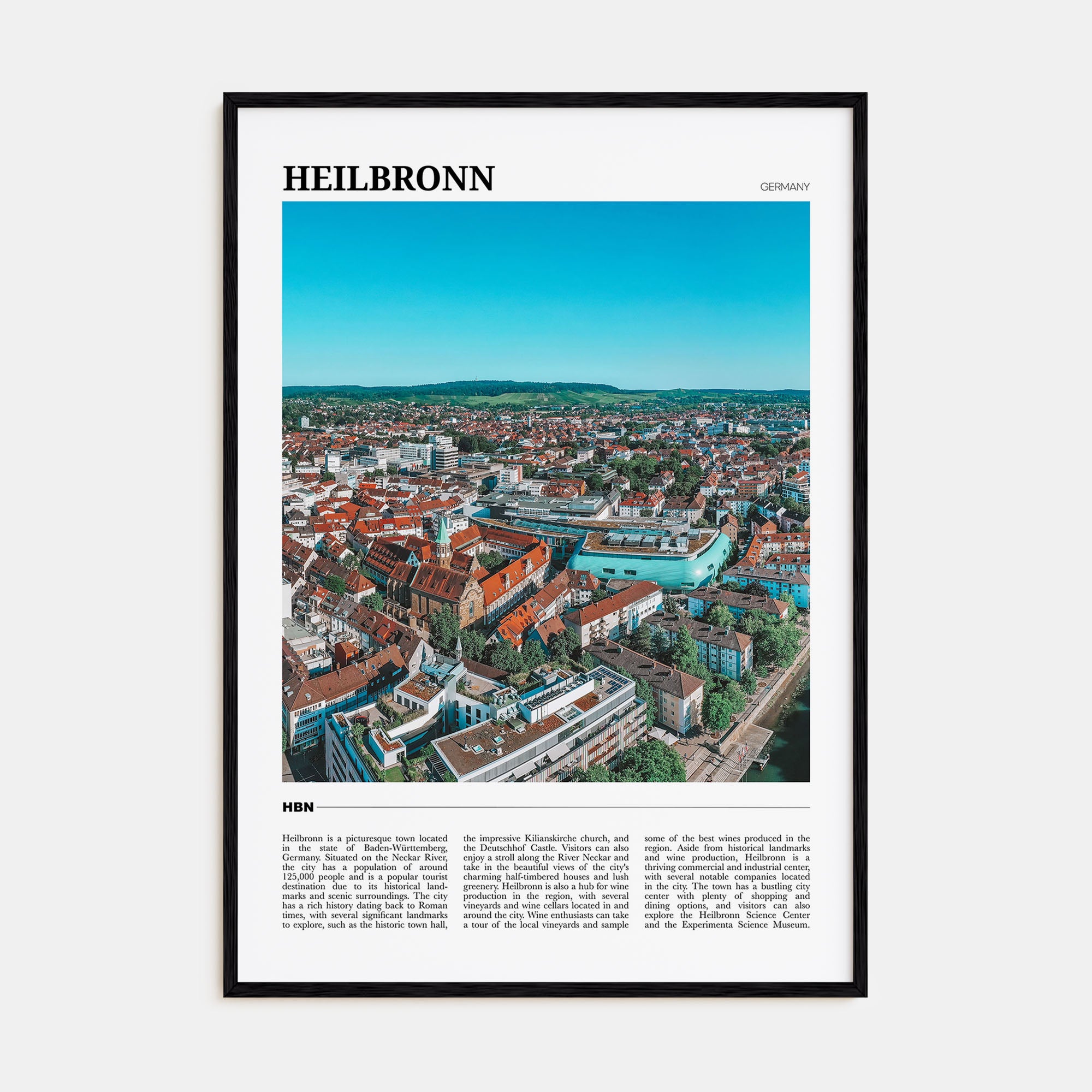 Heilbronn Travel Color Poster