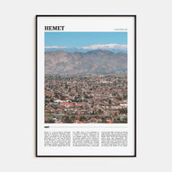 Hemet Travel Color Poster