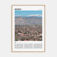 Hemet Travel Color Poster