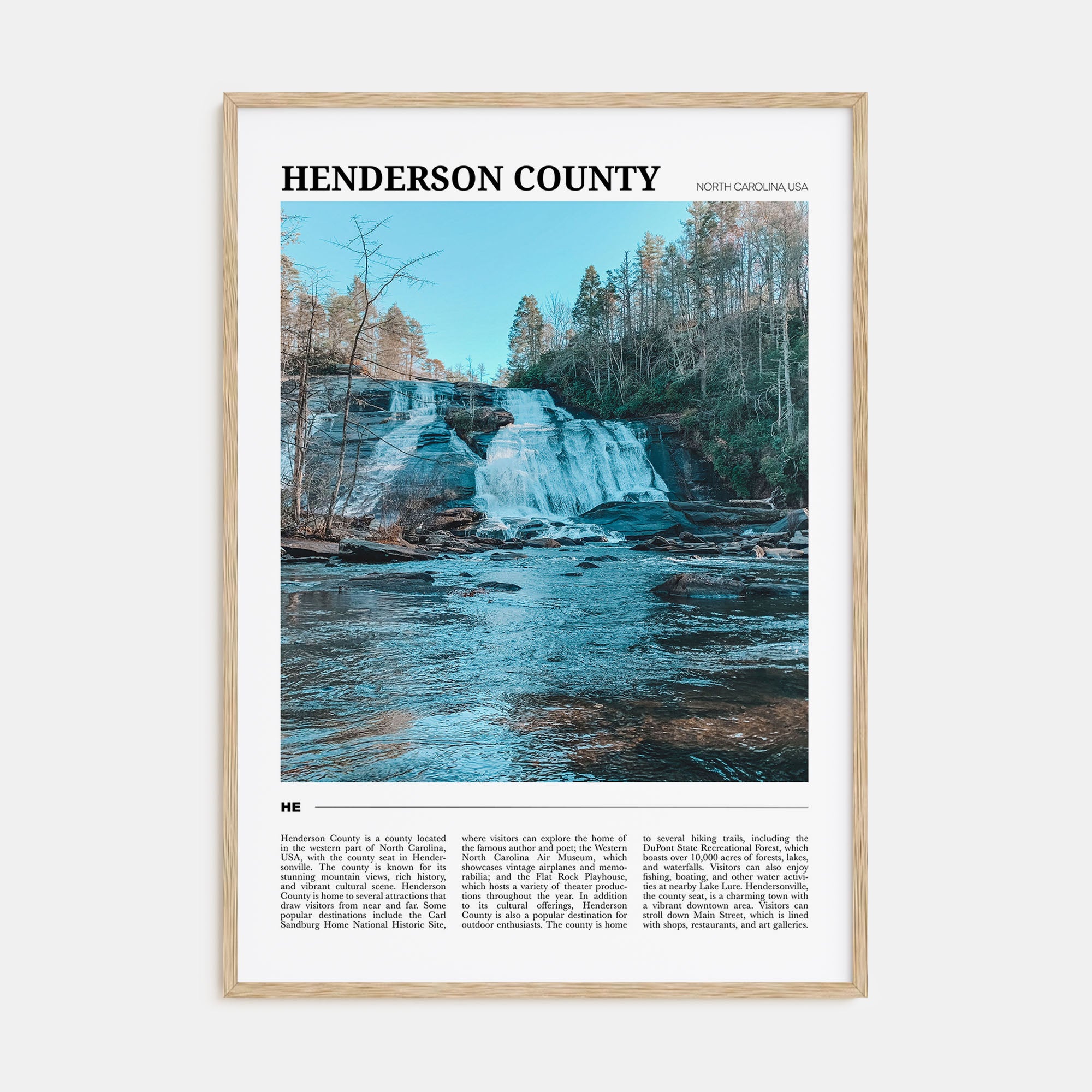 Henderson County Travel Color Poster