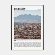 Henderson Travel Color Poster