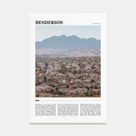 Henderson Travel Color Poster