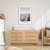 Hermosa Beach Portrait B&W No 2 Poster