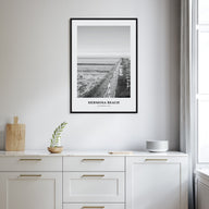 Hermosa Beach Portrait B&W No 2 Poster