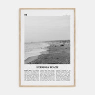 Hermosa Beach Travel B&W No 1 Poster