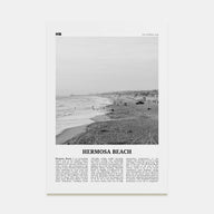 Hermosa Beach Travel B&W No 1 Poster