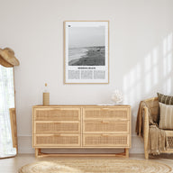 Hermosa Beach Travel B&W No 1 Poster