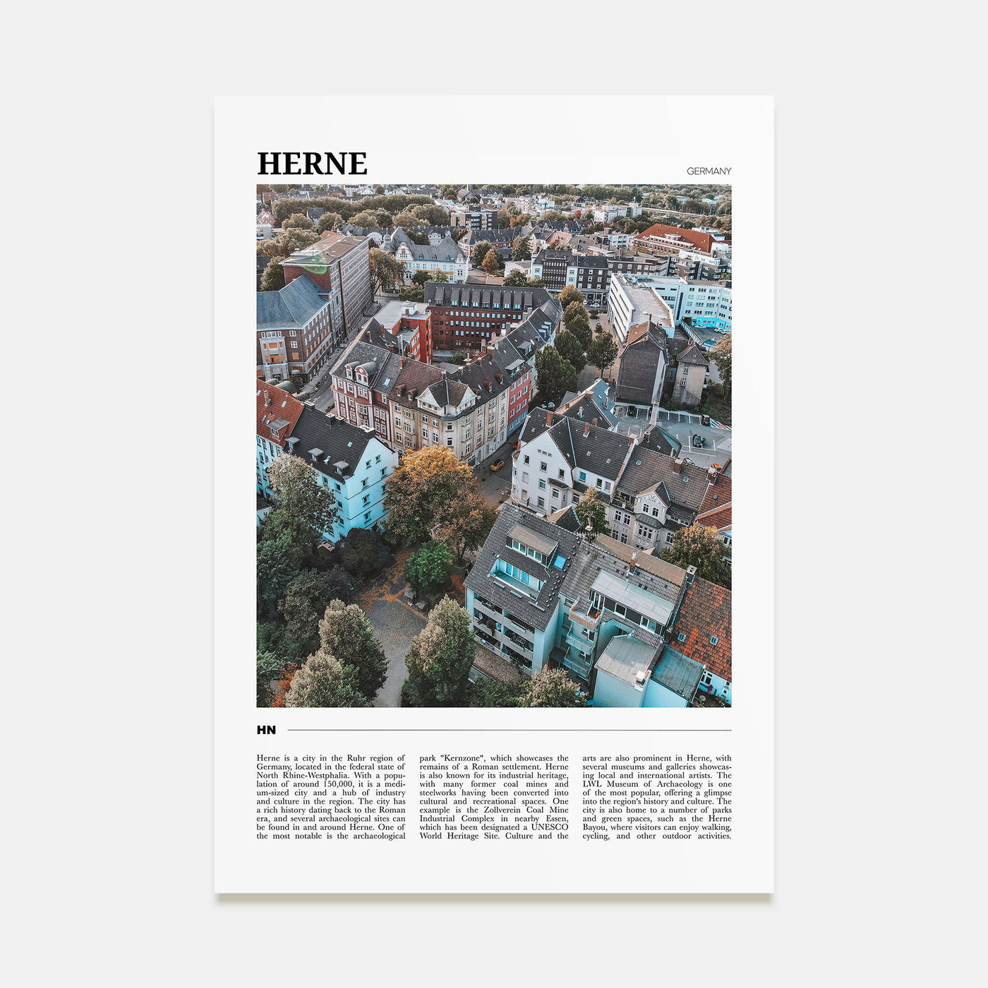Herne Travel Color Poster