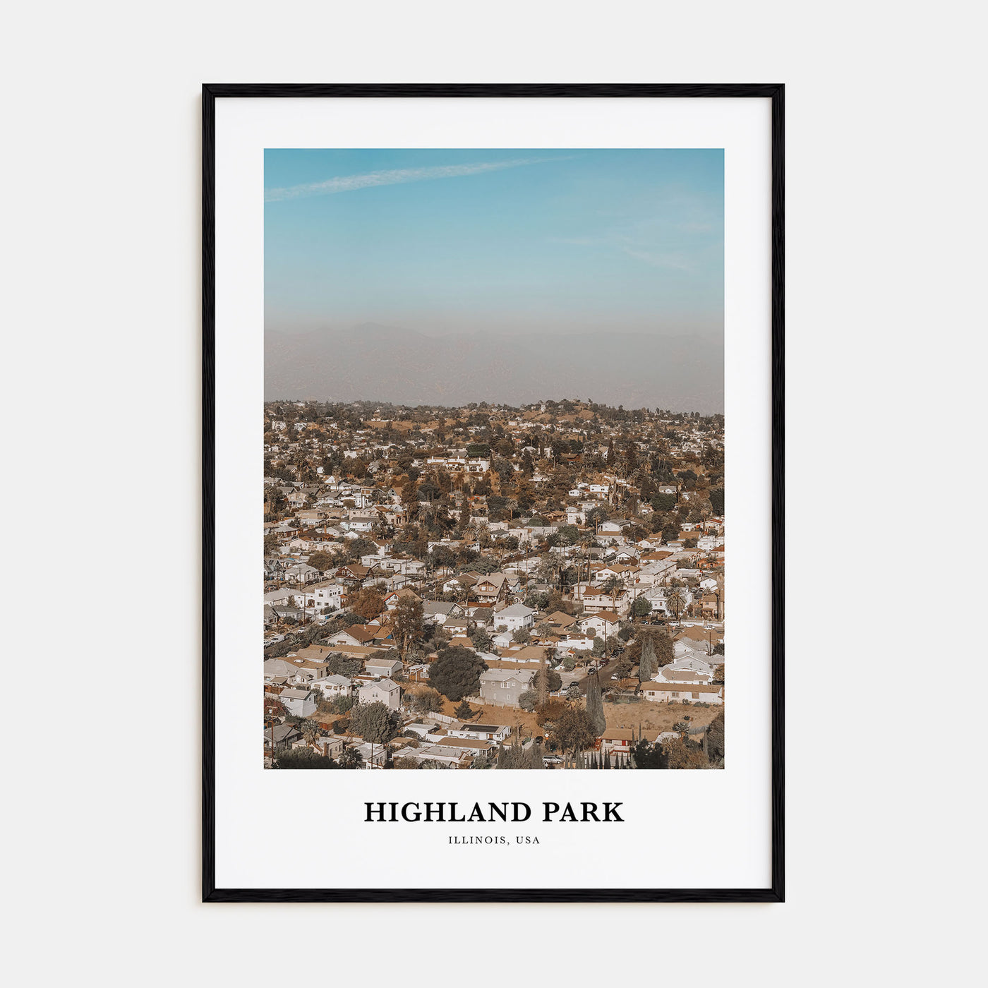 Highland Park Portrait Color Poster