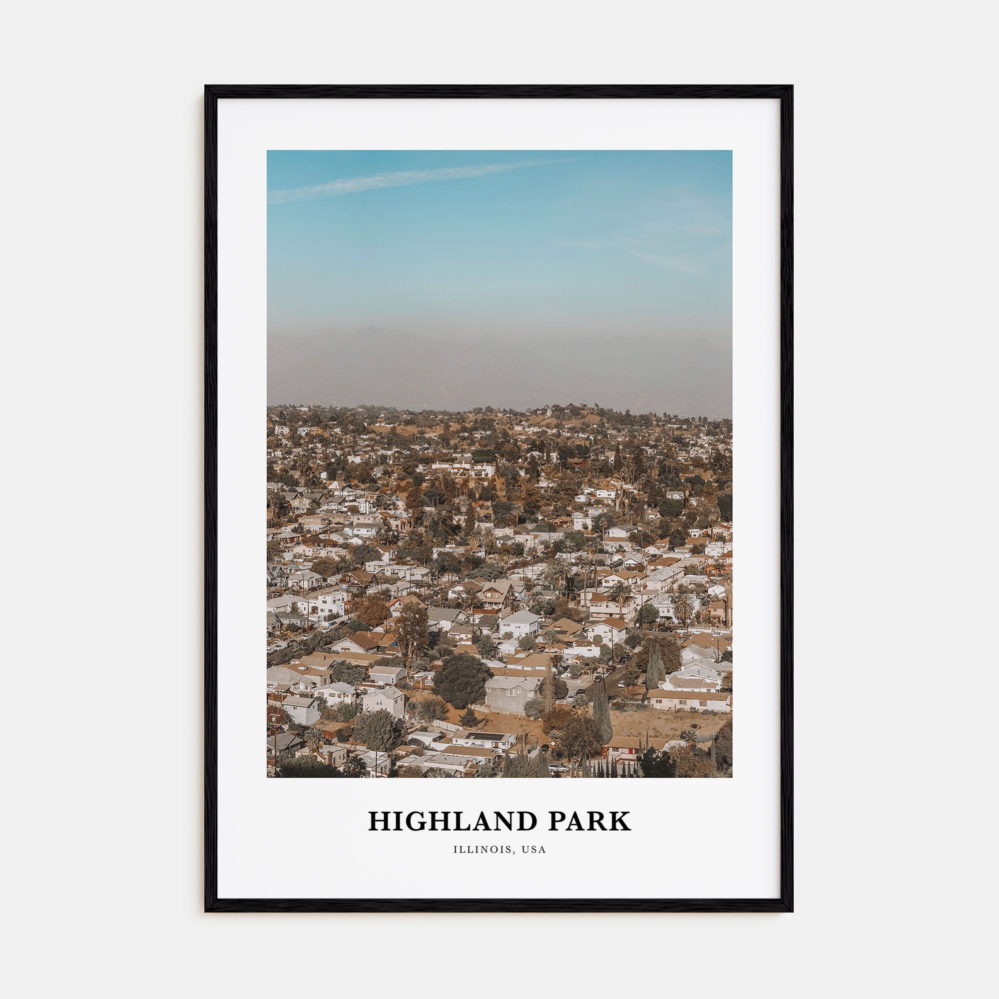 Highland Park Portrait Color Poster