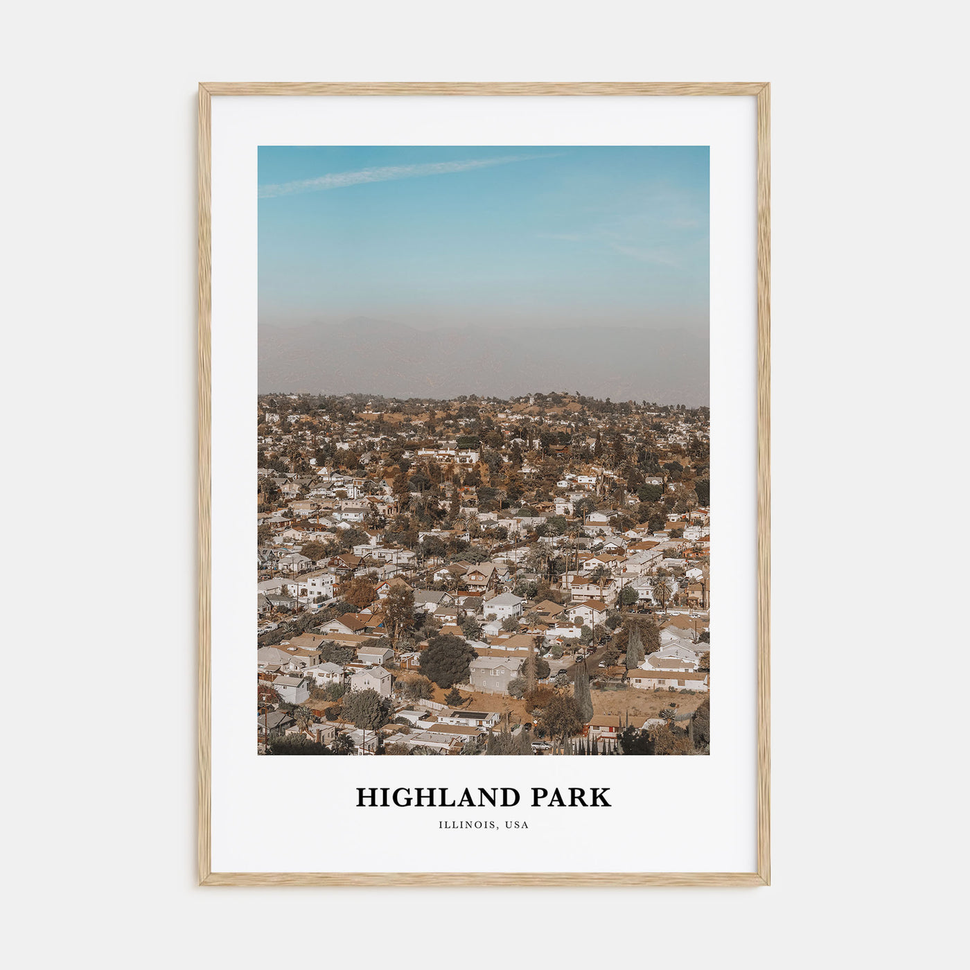 Highland Park Portrait Color Poster