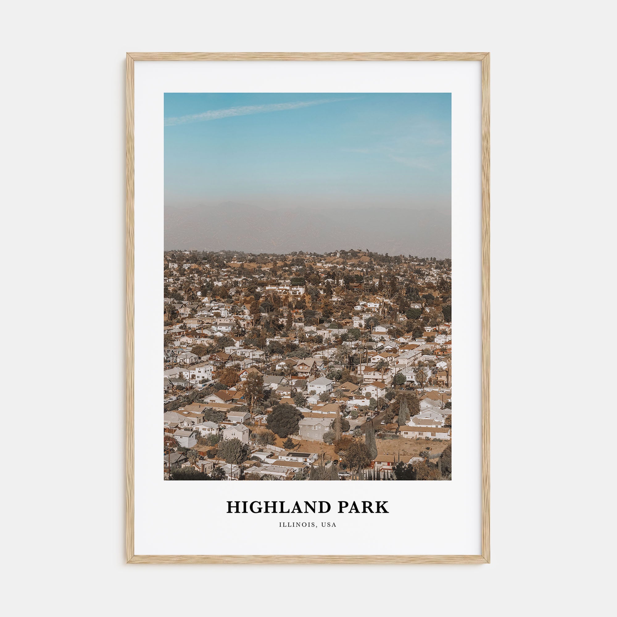 Highland Park Portrait Color Poster