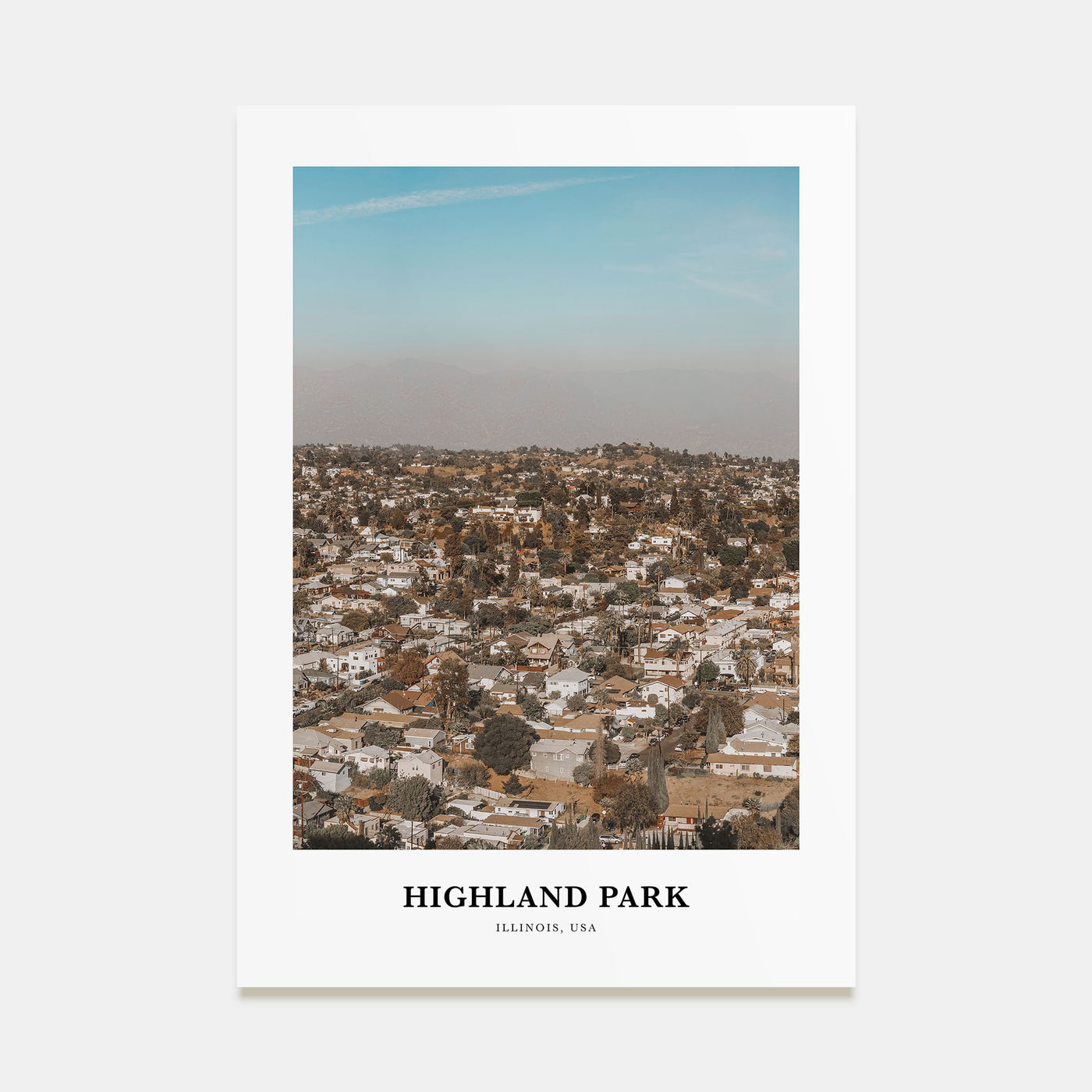 Highland Park Portrait Color Poster