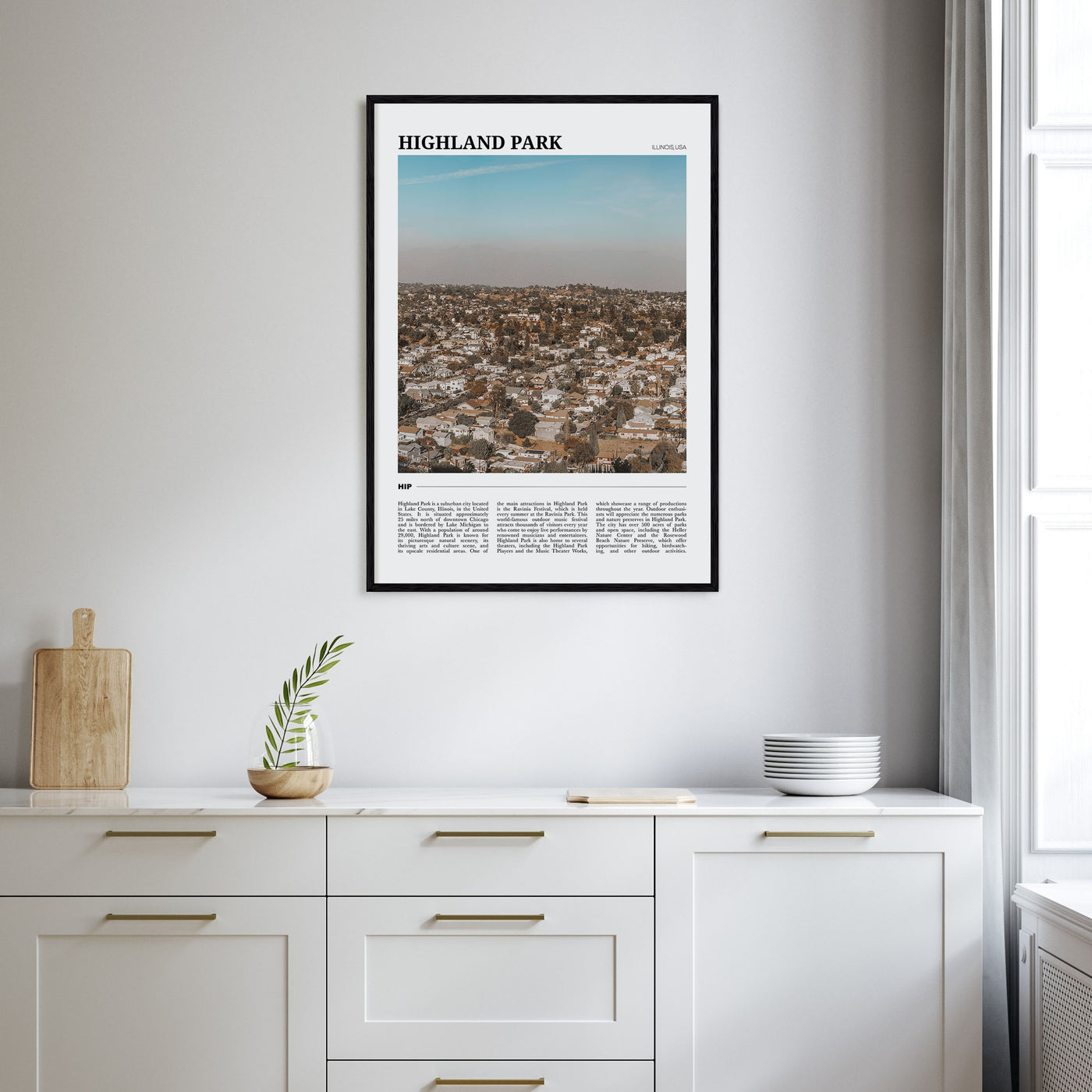 Highland Park Travel Color Poster