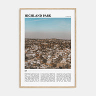 Highland Park Travel Color Poster