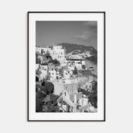 Hillside Houses Photo B&W No 1 Poster