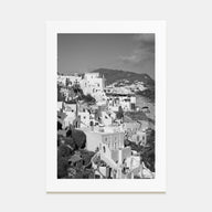 Hillside Houses Photo B&W No 1 Poster