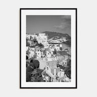 Hillside Houses Photo B&W No 1 Poster